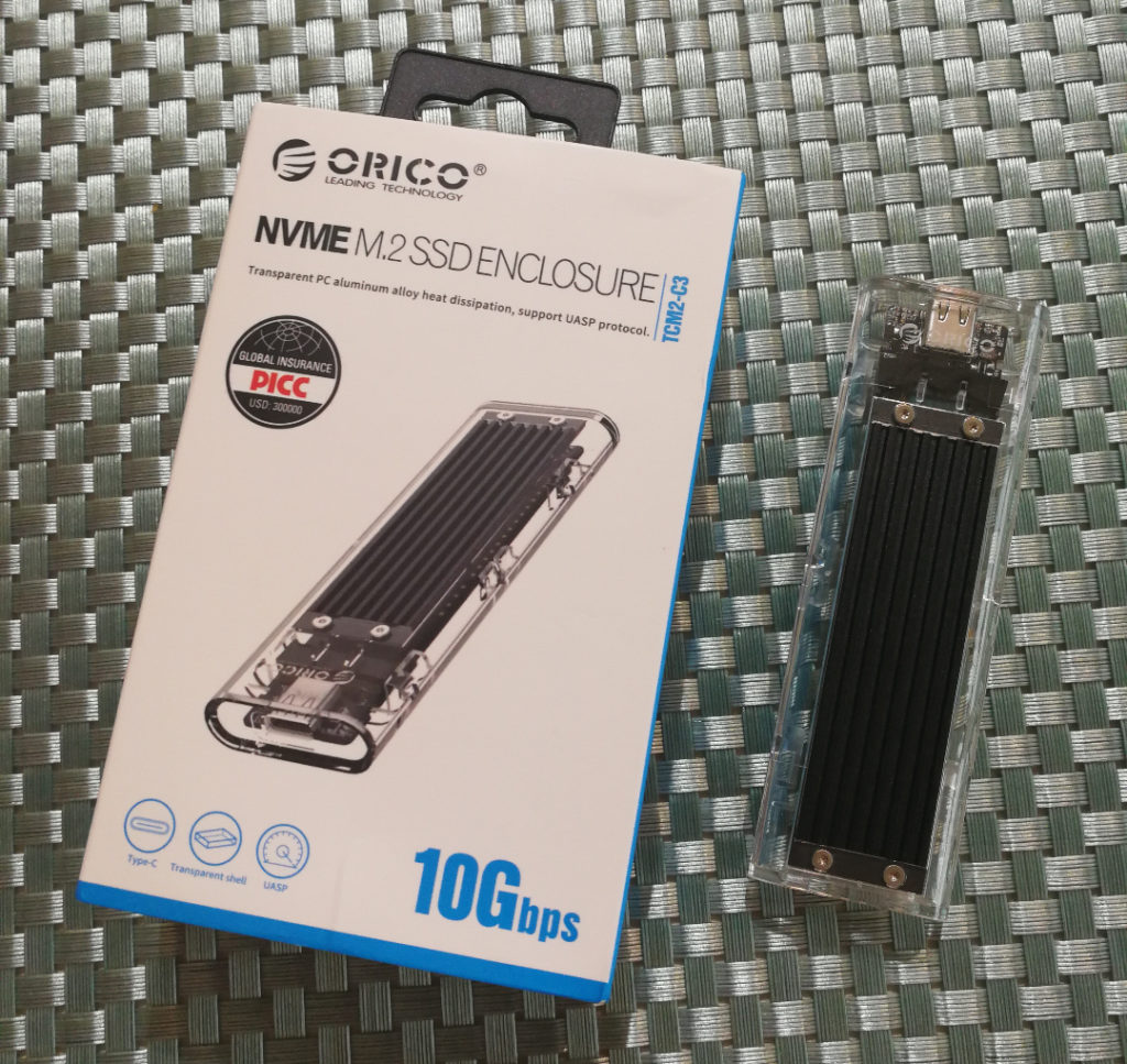 Orico NVMe M.2 SSD Enclosure TCM2-C3