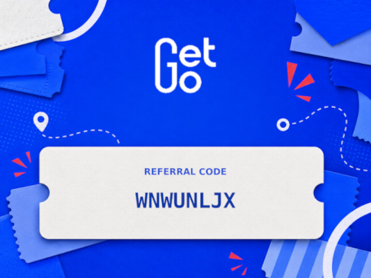 GetGo car-sharing referral code WNWUNLJX - $8 off first drive