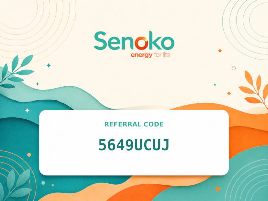 Senoko Energy referral code 5649UCUJ - $20 bill rebate Singapore